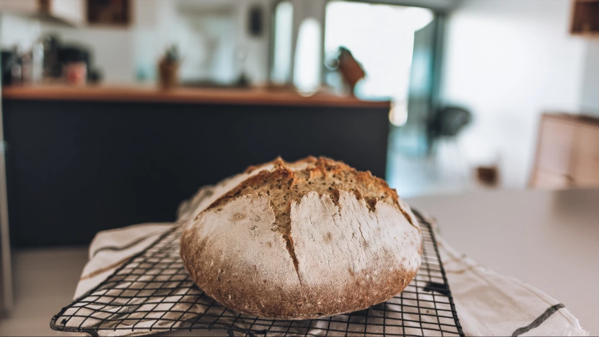 Фото блюда: Хлеб на конопляной муке с тёплой расстойкой