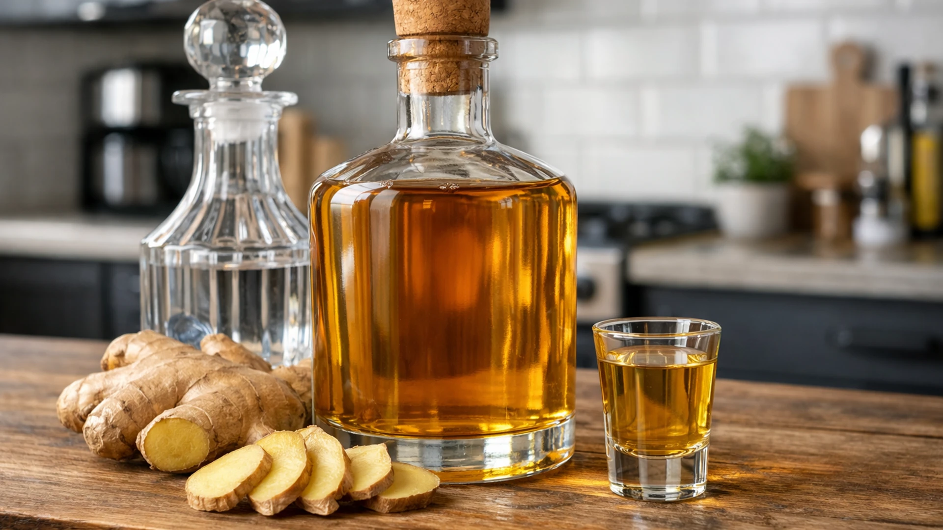 Фото блюда: Согревающая имбирная настойка с ярким пряным характером