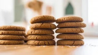 Фото рецепта: Имбирное печенье с содой – ароматное и хрустящее