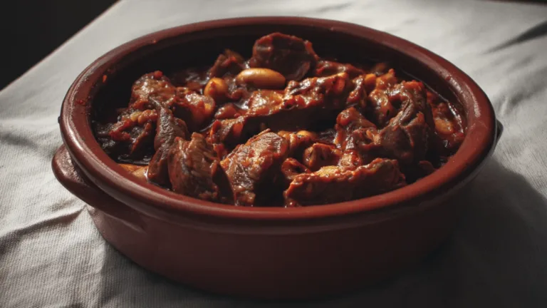 Фото блюда: Томленые индюшачьи желудки с фасолью для сытного ужина