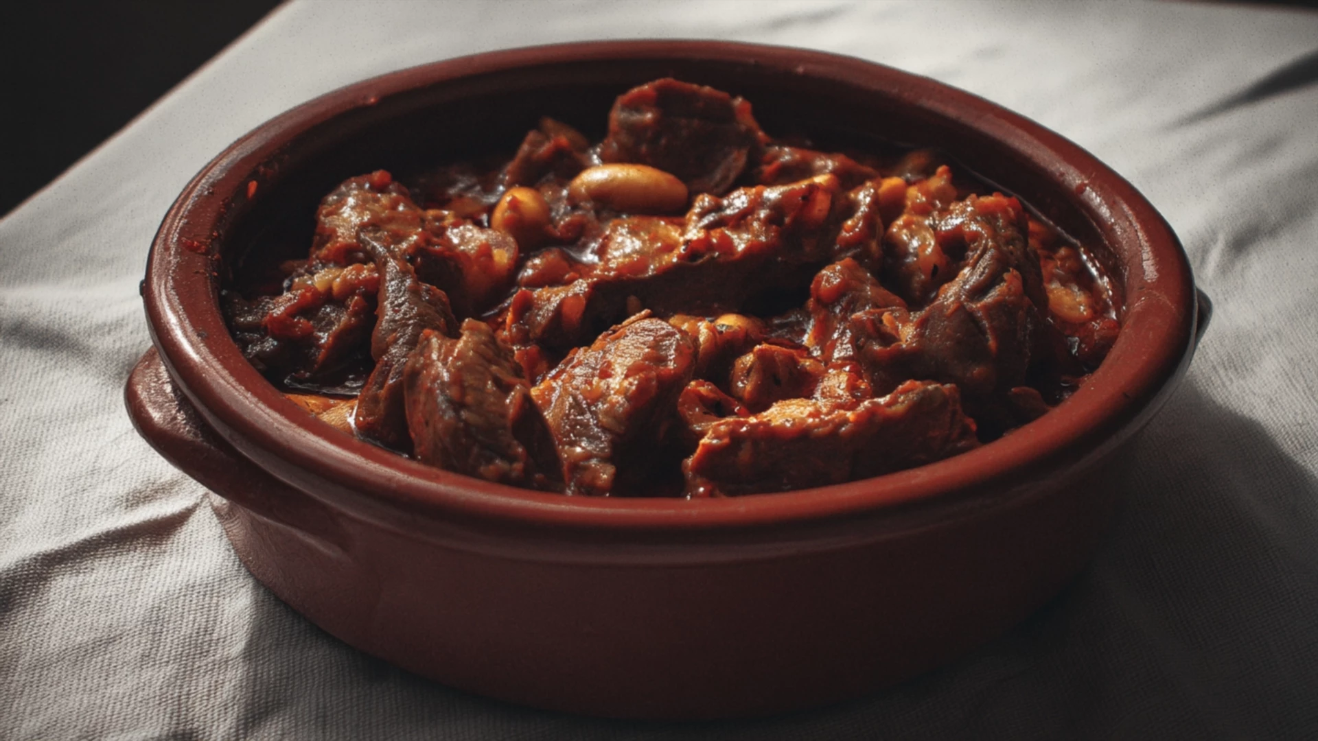 Фото блюда: Томленые индюшачьи желудки с фасолью для сытного ужина