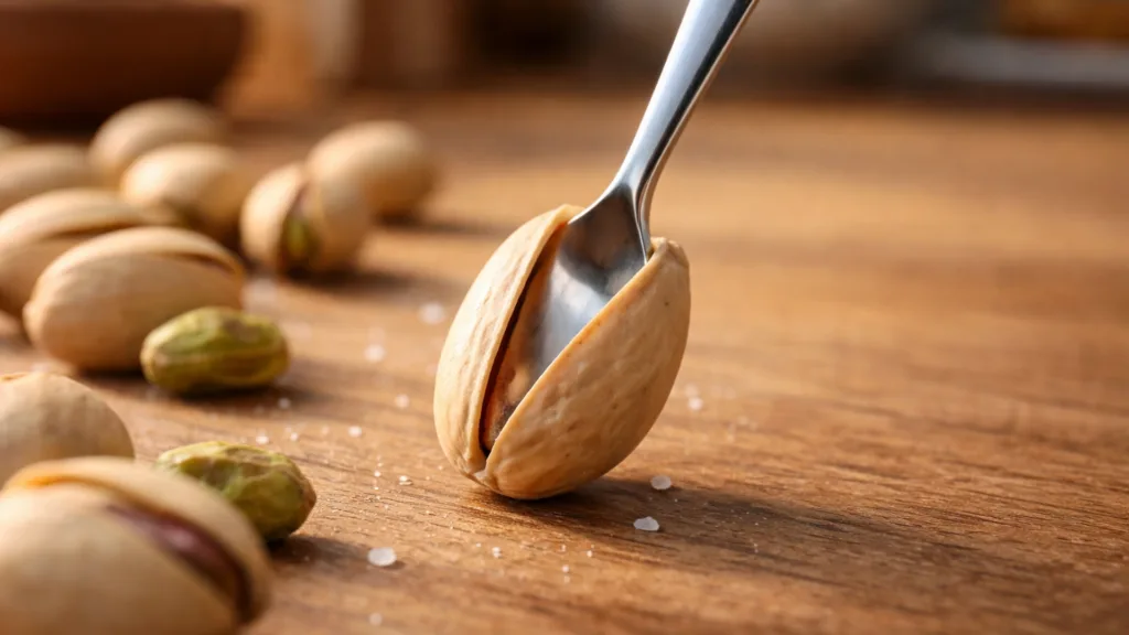 Открытие фисташки ложкой