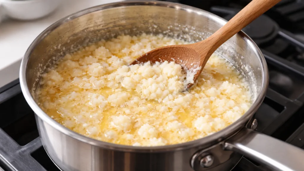 Сливочный соус который расслоился