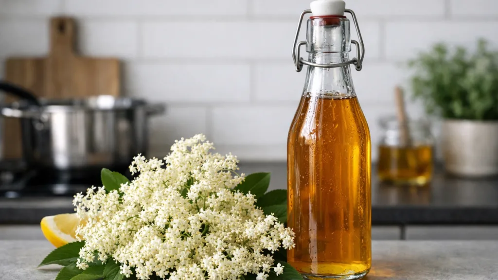 Соцветия бузины для сиропа