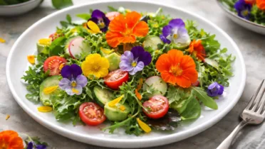 Обложка статьи: Пищевые цветы. Какие можно есть и как использовать на кухне