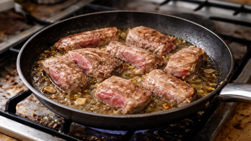 Неподходящая посуда для жарки