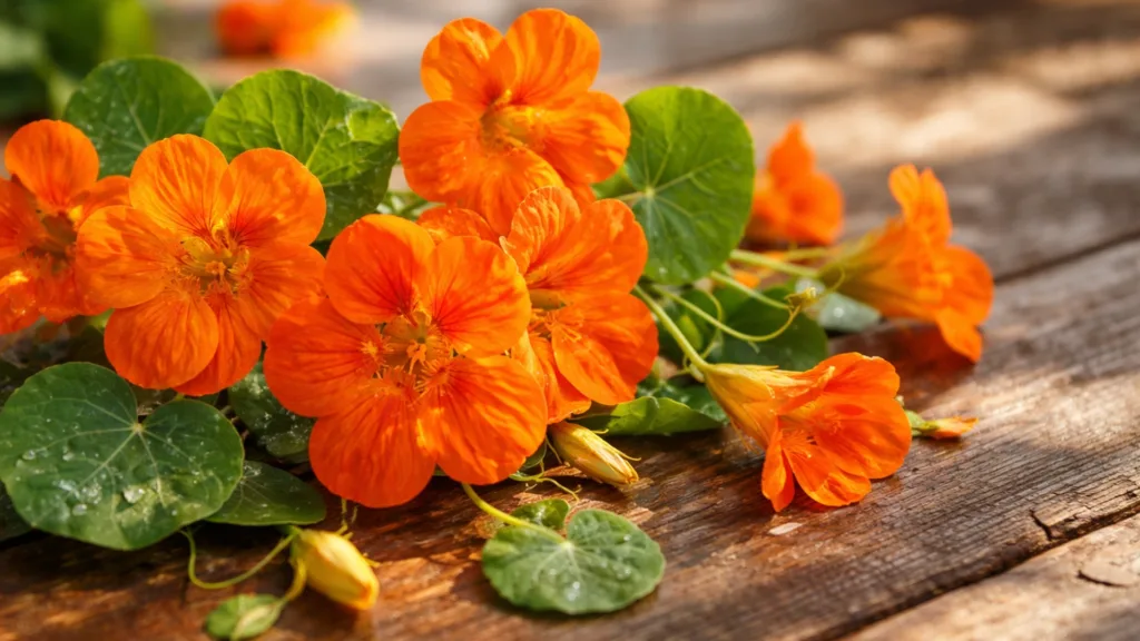 Настурция съедобный цветок