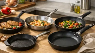 Обложка статьи: Как выбрать сковороду для разных блюд