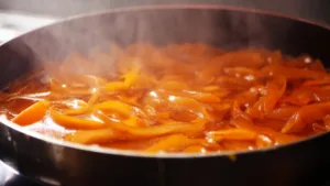 Фото блюда: Каракатица в апельсиновом соусе с ярким цитрусовым вкусом