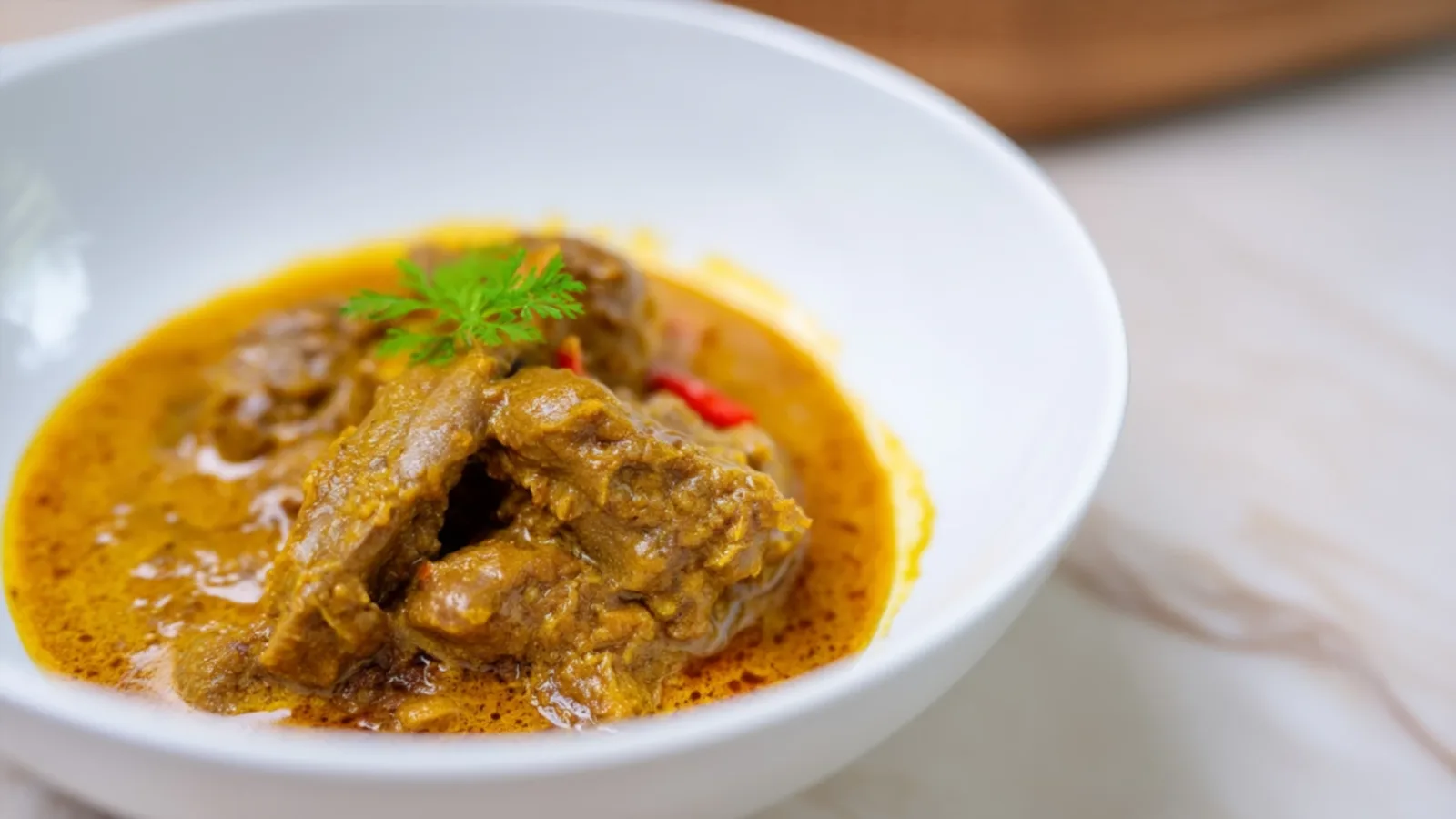 Фото блюда: Нежное карри с печенью кролика