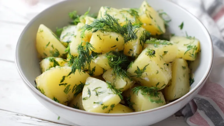 Фото блюда: Картофель с зеленью с ярким ароматом свежего укропа