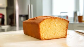 Фото рецепта: Воздушный ванильный кекс с инвертным сиропом для уютного дня