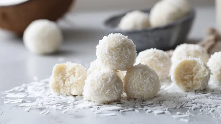 Фото блюда: Кокосовые конфеты на сухом молоке: Вкусный и быстрый десерт