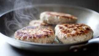 Фото рецепта: Котлеты из индейки на сковороде