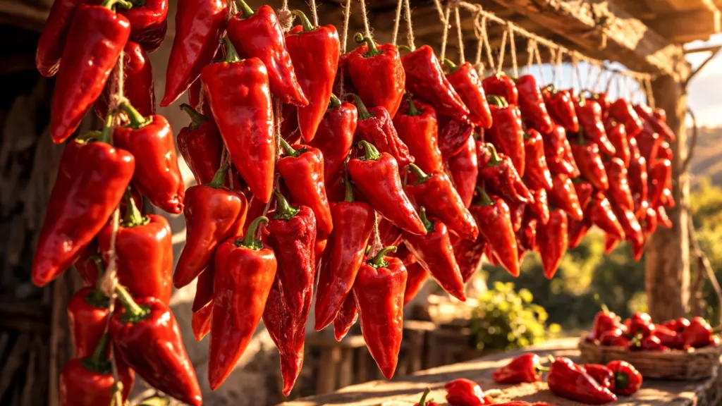 Сушка перцев Capsicum annuum