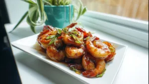 Фото блюда: Креветки в хойсин соусе – как приготовить вкусное блюдо с соусом хойсин