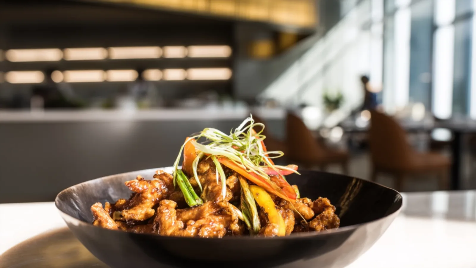 Фото блюда: Курица по-азиатски с соевым и имбирным соусом