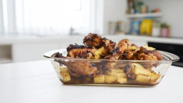 Фото блюда: Курица в ананасово цитрусовой глазури