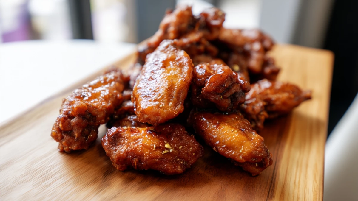 Фото блюда: Хрустящие куриные крылья в солодовом уксусе с ярким вкусом