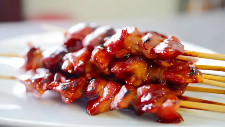Фото блюда: Сочные куриные шашлычки в медово кетчупном маринаде
