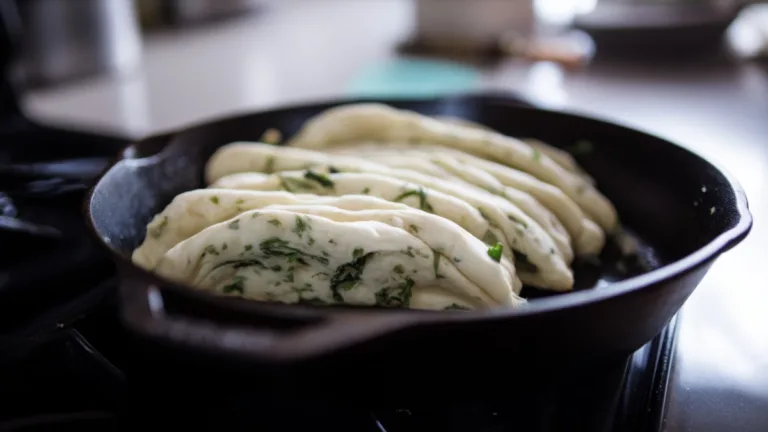 Фото блюда: Ароматные лепёшки на простокваше с зеленью для сытного стола
