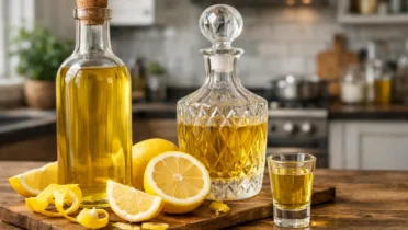 Фото блюда: Освежающая лимонная настойка с чистым цитрусовым ароматом