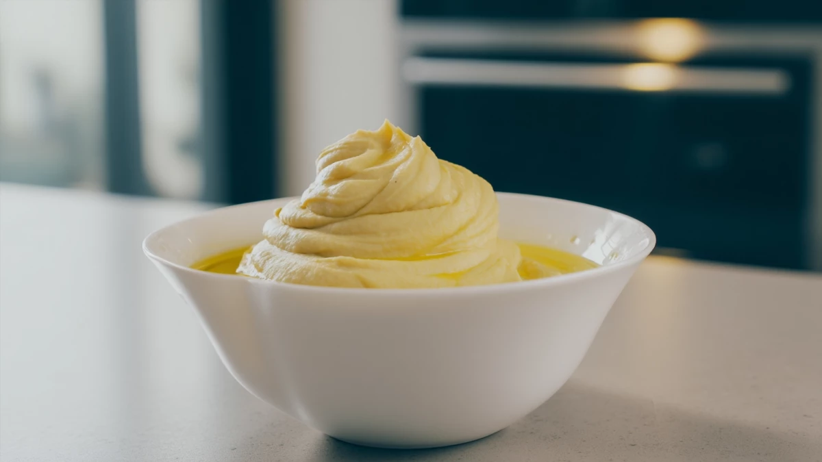 Фото блюда: Лимонный хумус с оливковым маслом — рецепт для истинных гурманов