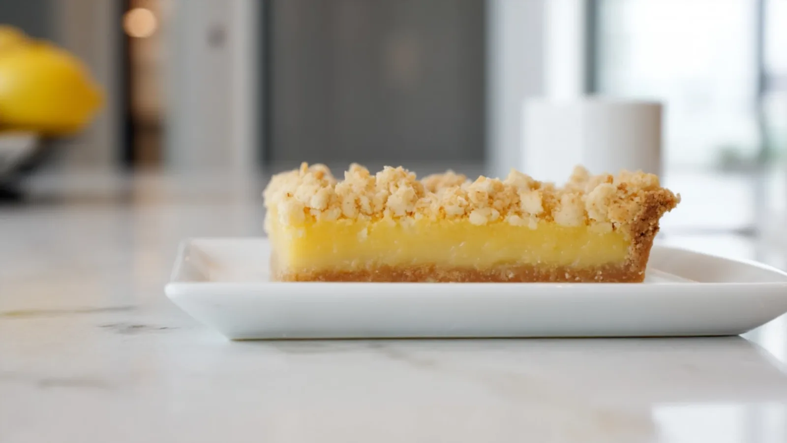 Фото блюда: Лимонный пирог с крошкой который тает во рту