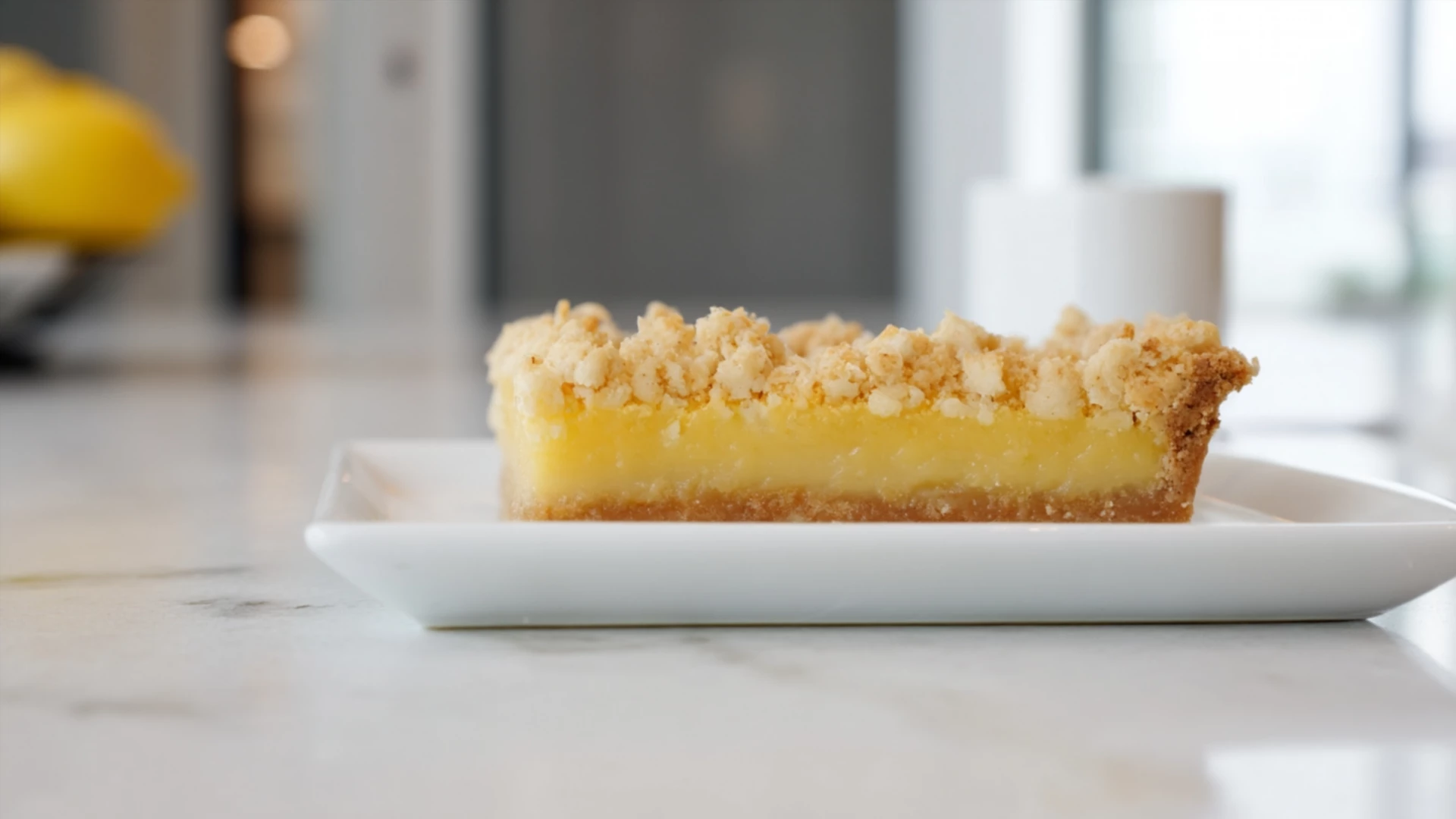 Фото блюда: Лимонный пирог с крошкой который тает во рту