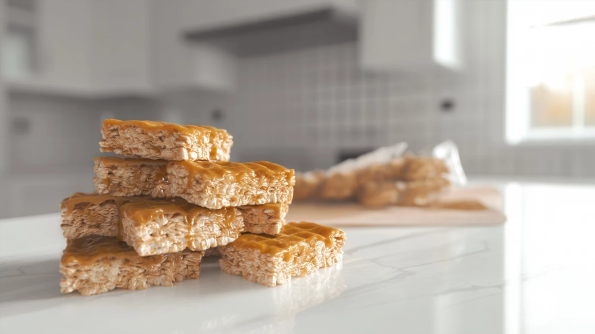 Фото блюда: Медовые пирожные на маце с карамельным верхом