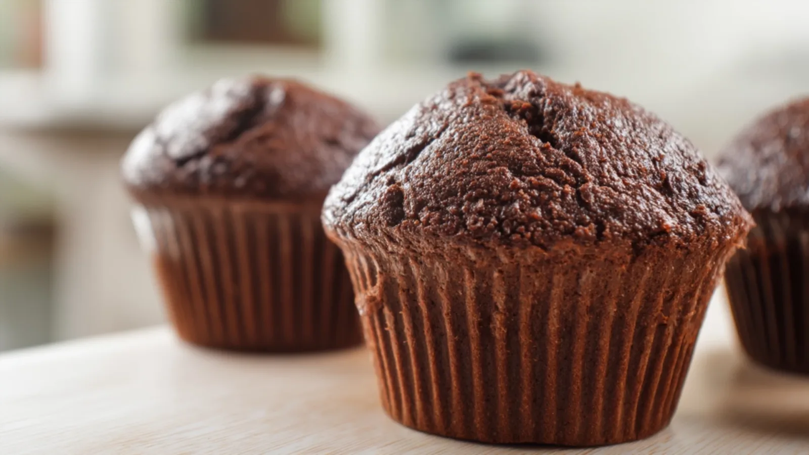 Фото блюда: Шоколадные маффины на рисовой муке