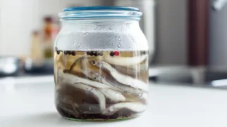 Фото рецепта: Маринованная корюшка с пряным вкусом