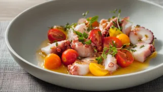 Фото рецепта: Морской салат с осьминогом