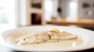 Фото рецепта: Морской язык под белым соусом – Рецепт с белым перцем