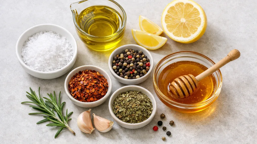 Основные компоненты маринада