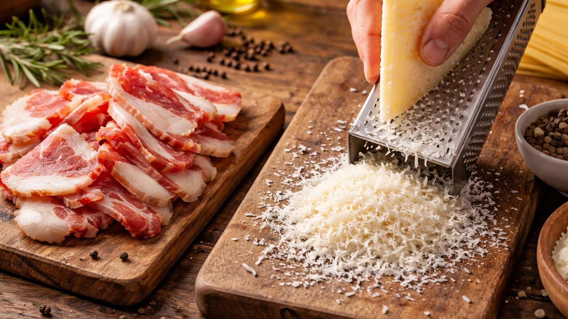 Подготовить сыр и мясо