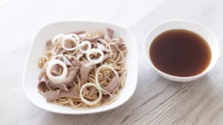 Фото рецепта: Нарын с кониной с насыщенным бульоном