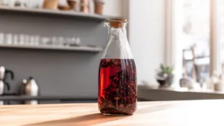 Фото рецепта: Настой с ягодами и корой дуба – как приготовить