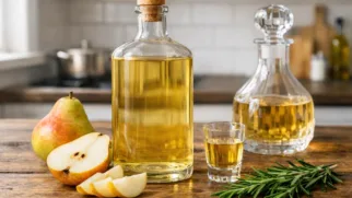 Фото рецепта: Ароматная настойка груша и розмарин с изящной травяной нотой