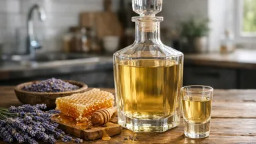 Фото рецепта Нежная настойка лаванда и мёд с цветочным шлейфом