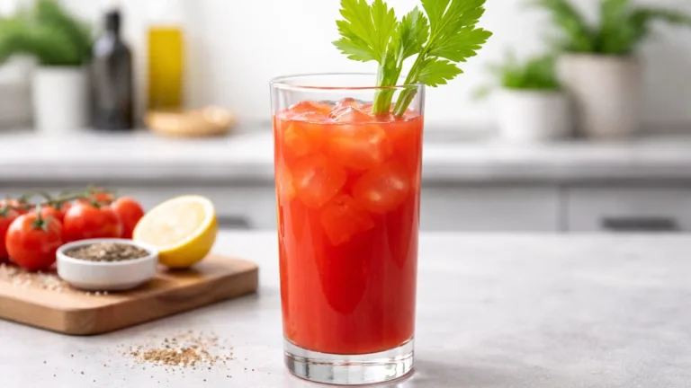Фото блюда: Пикантный томатный коктейль со специями и сельдереем