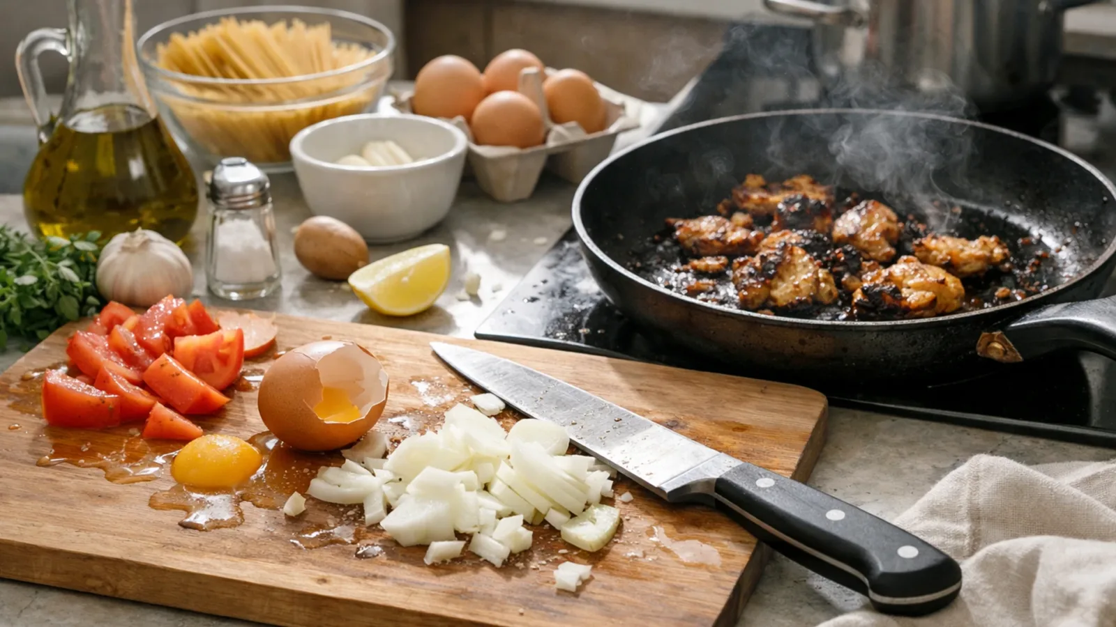 Фото блюда: Топ 10 частых ошибок новичков на кухне и как их избежать