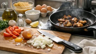 Обложка статьи: Топ 10 частых ошибок новичков на кухне и как их избежать