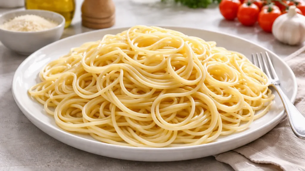 Отварные макароны как гарнир