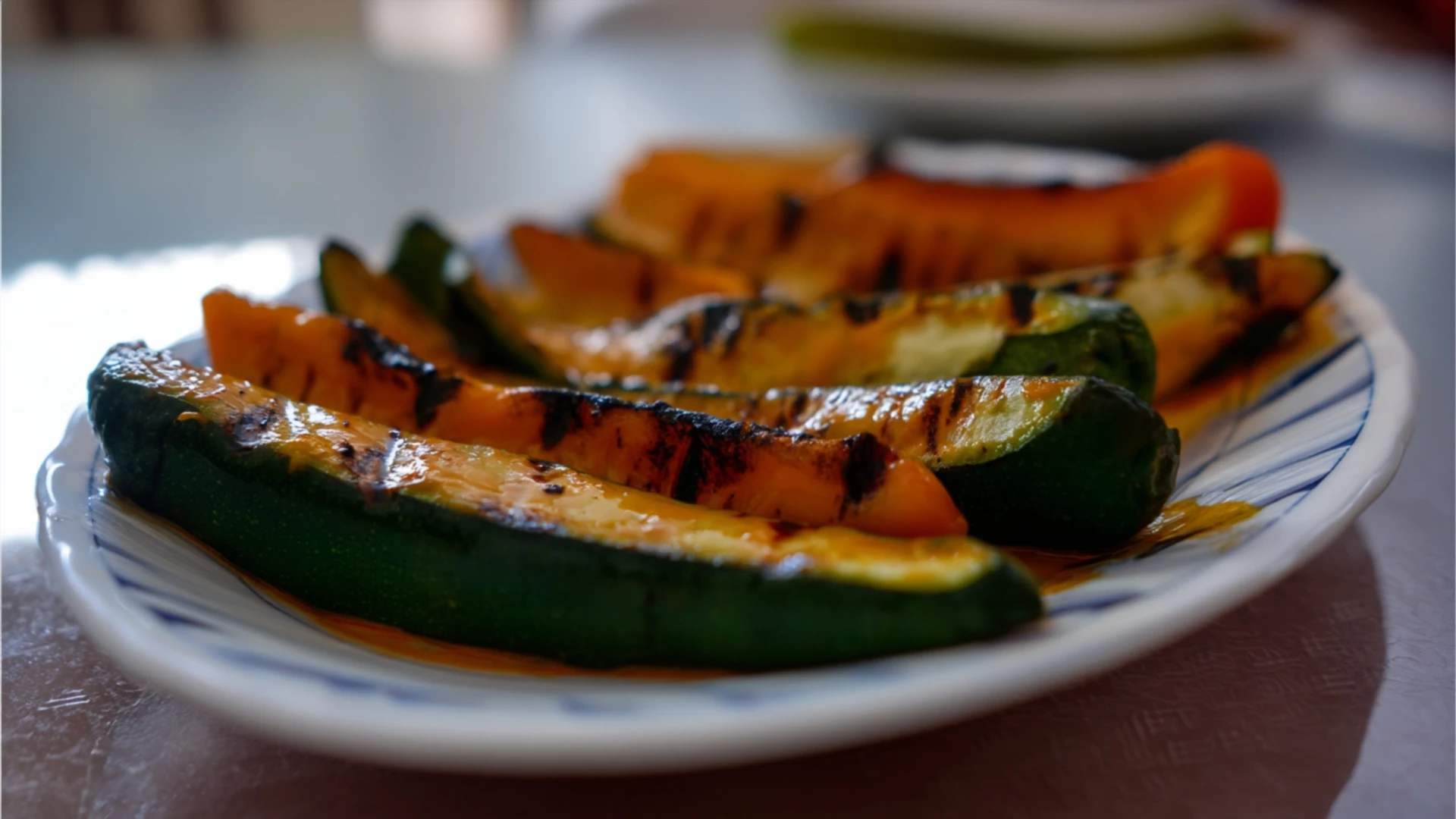 Фото блюда: Овощи гриль с булгуром и тыквенным маслом