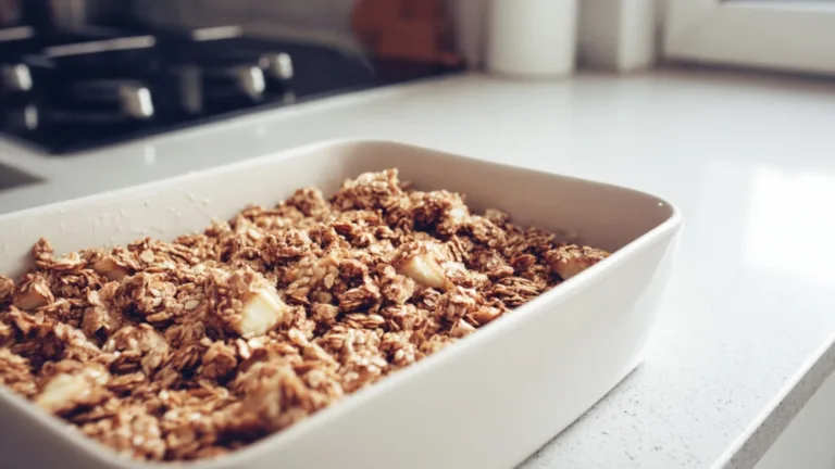 Фото блюда: Хрустящая овсяная гранола с халвой и медовым ароматом