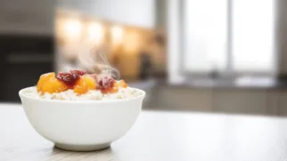 Фото рецепта: Согревающая овсяная каша с цукатами для яркого утра