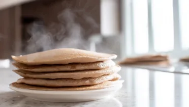 Фото рецепта Панкейки на каштановой муке для нежного утра