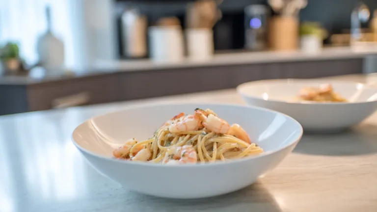 Фото блюда: Паста с креветками и нежным ароматом белого перца