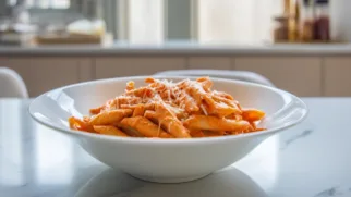 Фото рецепта: Пенне алла водка с кремовым соусом который тает во рту